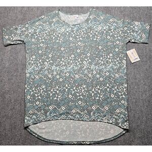 LulaRoe Irma Top Tunic Womens XL Geometric Print Round Neck Short Sleeve New